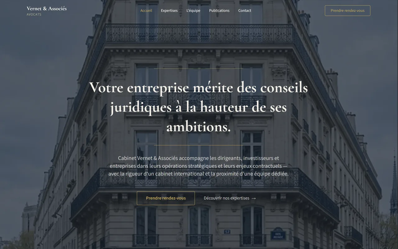 Capture d'écran de Dupont & Associés Avocats